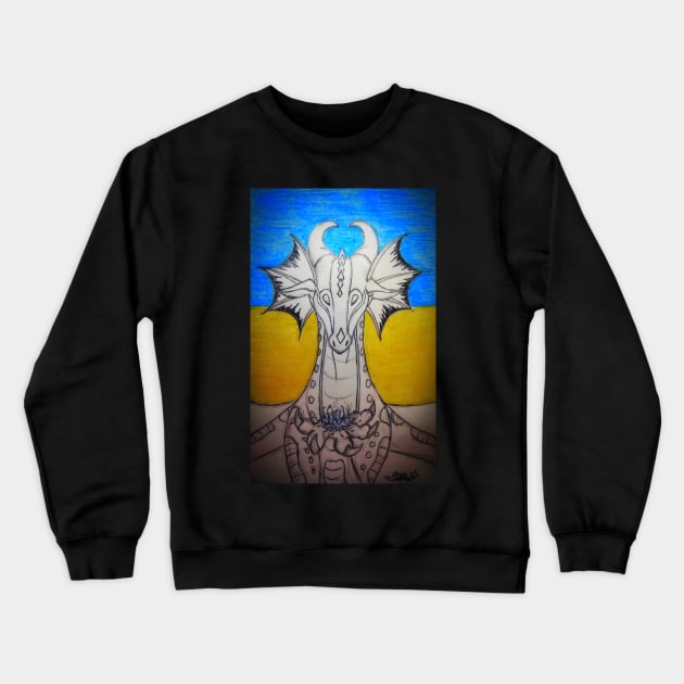 Lycoris - Peace for Ukraine Crewneck Sweatshirt by Lycoris ArtSpark